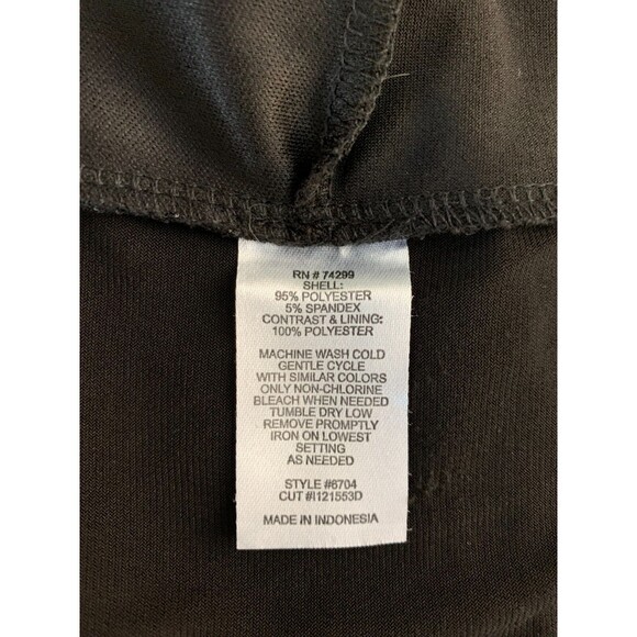 Enfocus Studio Women's size 6 Black Floral Bodice Sheath Dress Stretch Lined - Picture 9 of 9